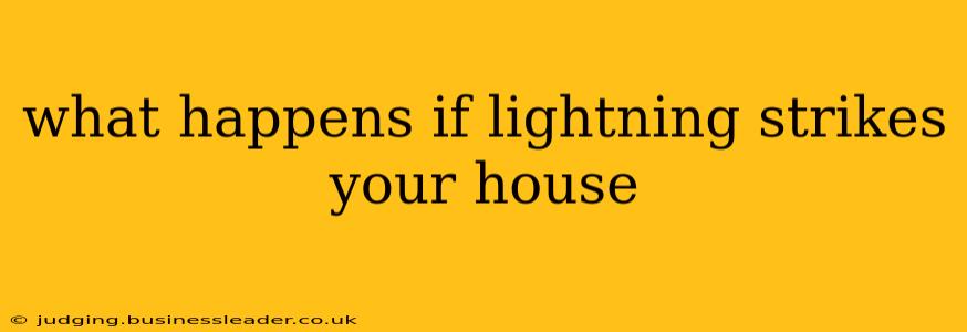 what happens if lightning strikes your house