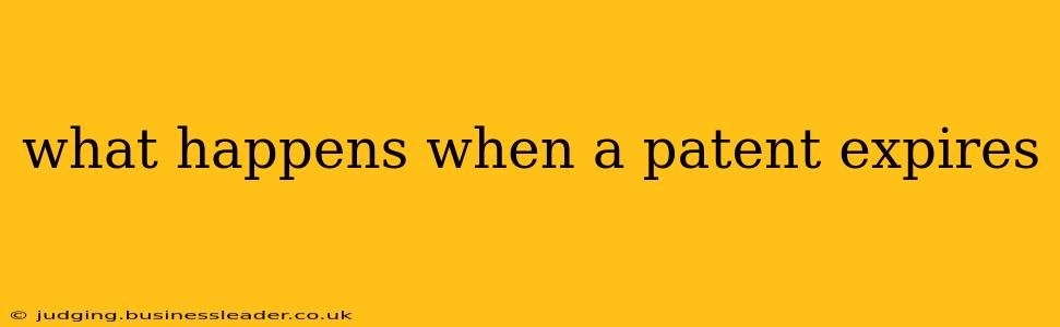 what happens when a patent expires