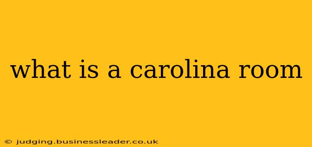 what is a carolina room
