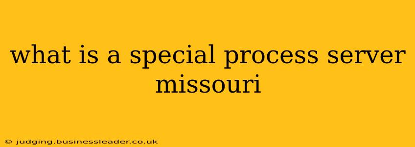 what is a special process server missouri