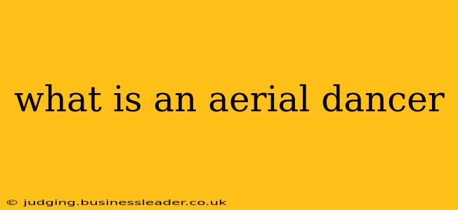 what is an aerial dancer