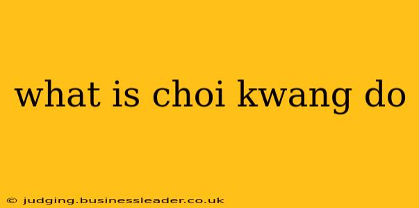 what is choi kwang do
