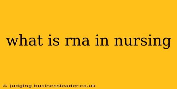 what is rna in nursing
