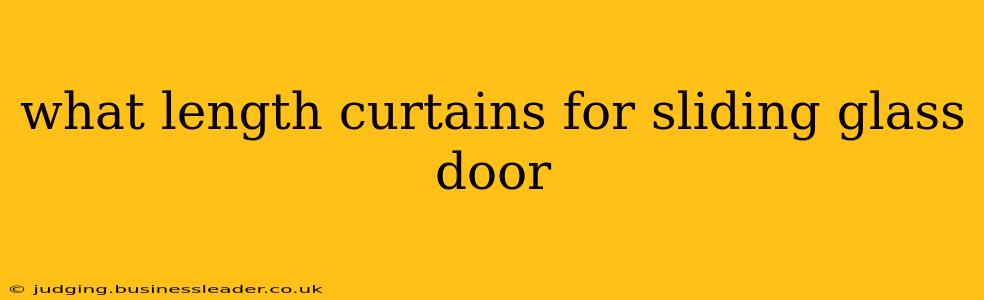 what length curtains for sliding glass door