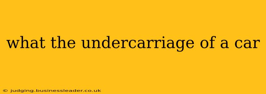 what the undercarriage of a car