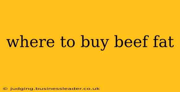 where to buy beef fat