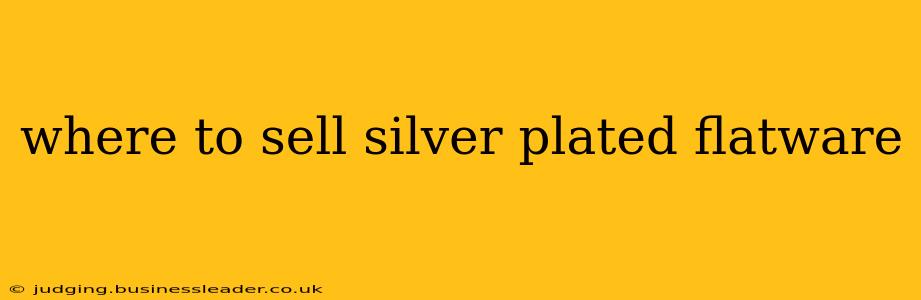 where to sell silver plated flatware