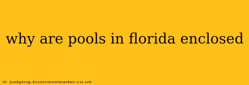 why are pools in florida enclosed