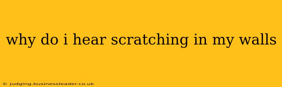 why do i hear scratching in my walls
