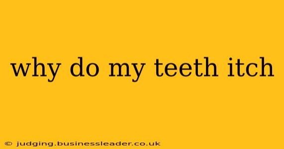 why do my teeth itch