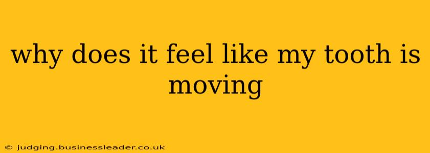 why does it feel like my tooth is moving