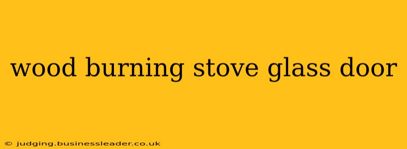 wood burning stove glass door