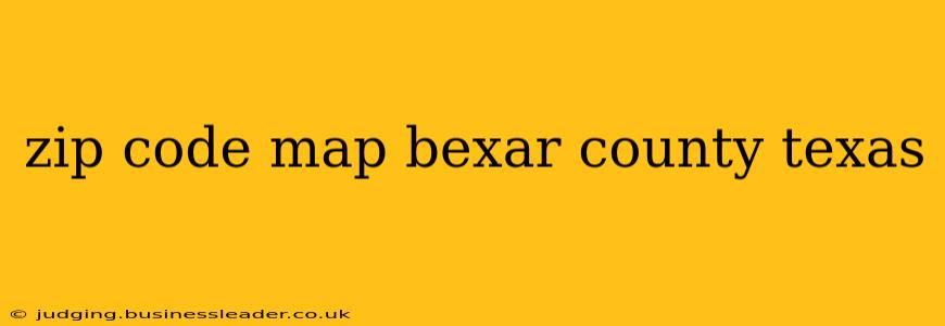 zip code map bexar county texas